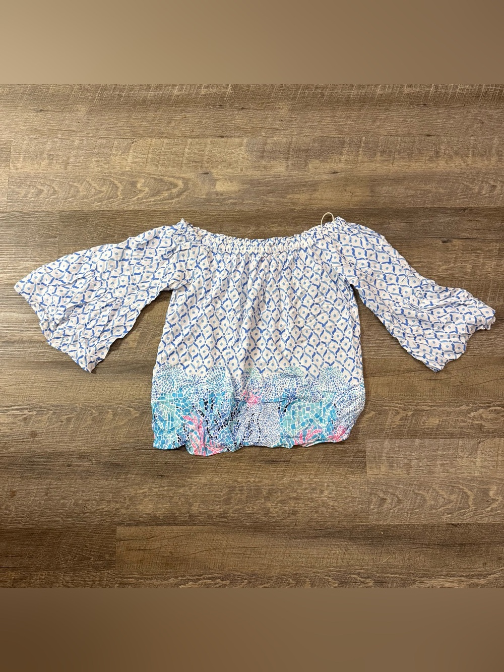 Lilly Pulitzer Nevie Off Shoulder Top